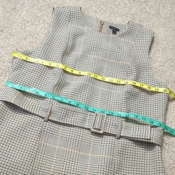 NWT Ann Taylor Petite Women's The Belted Top in Double Glen Check Size 16P - Picture 6 of 9